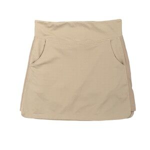 NANCY LOPEZ golf skirt skort khaki tan size S